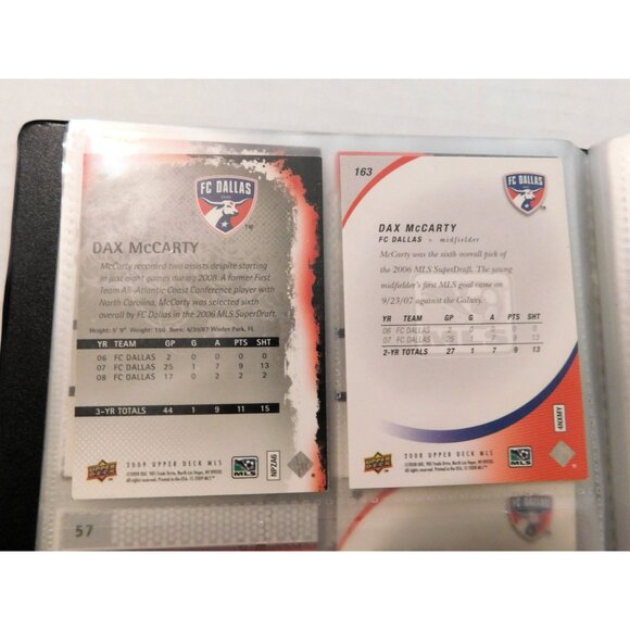 FC Dallas Soccer Team Card Binder 30 Cards 9 Signed Upper Deck - Picture 10 of 11